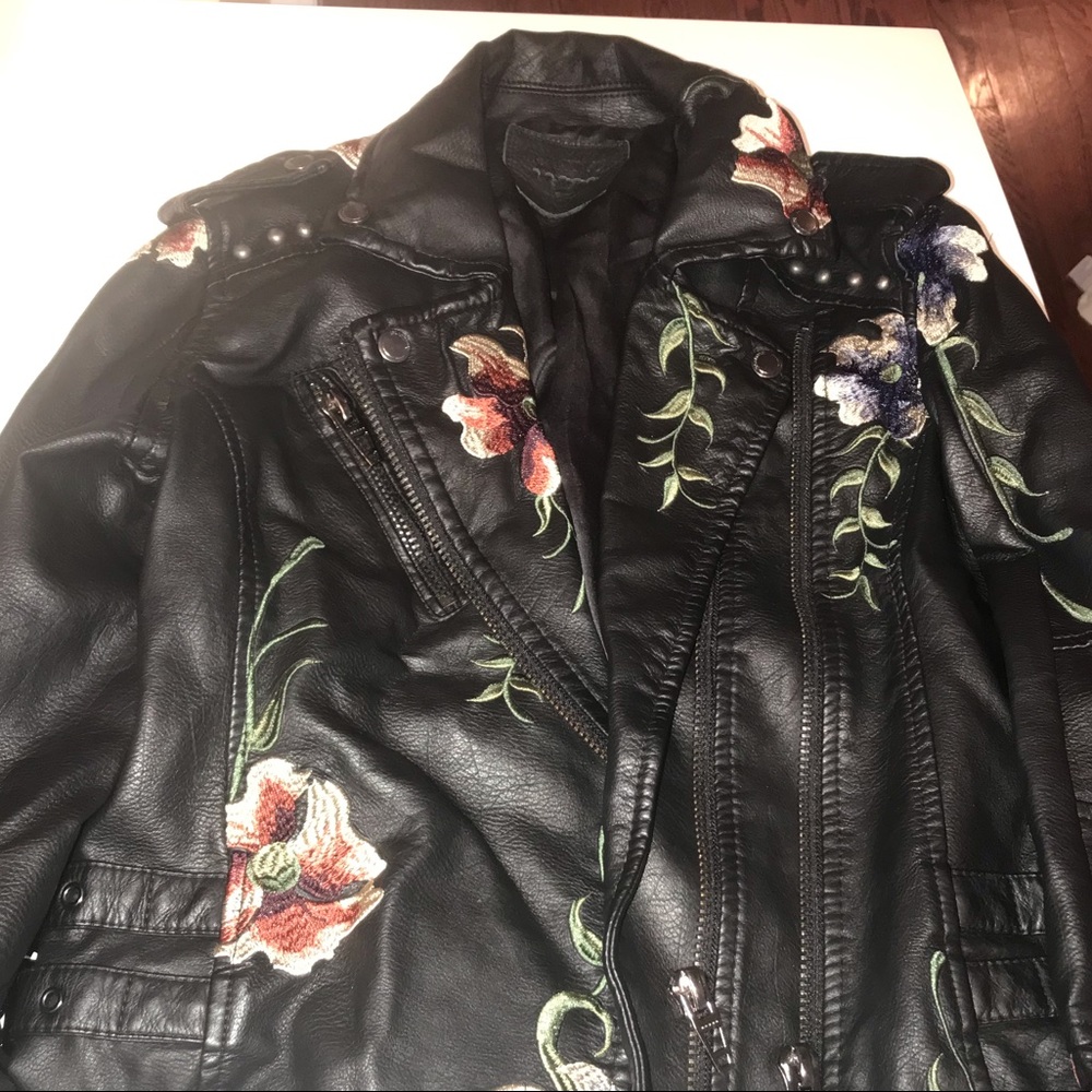 Blank NYC black leather moto jacket - Picture 3 of 5